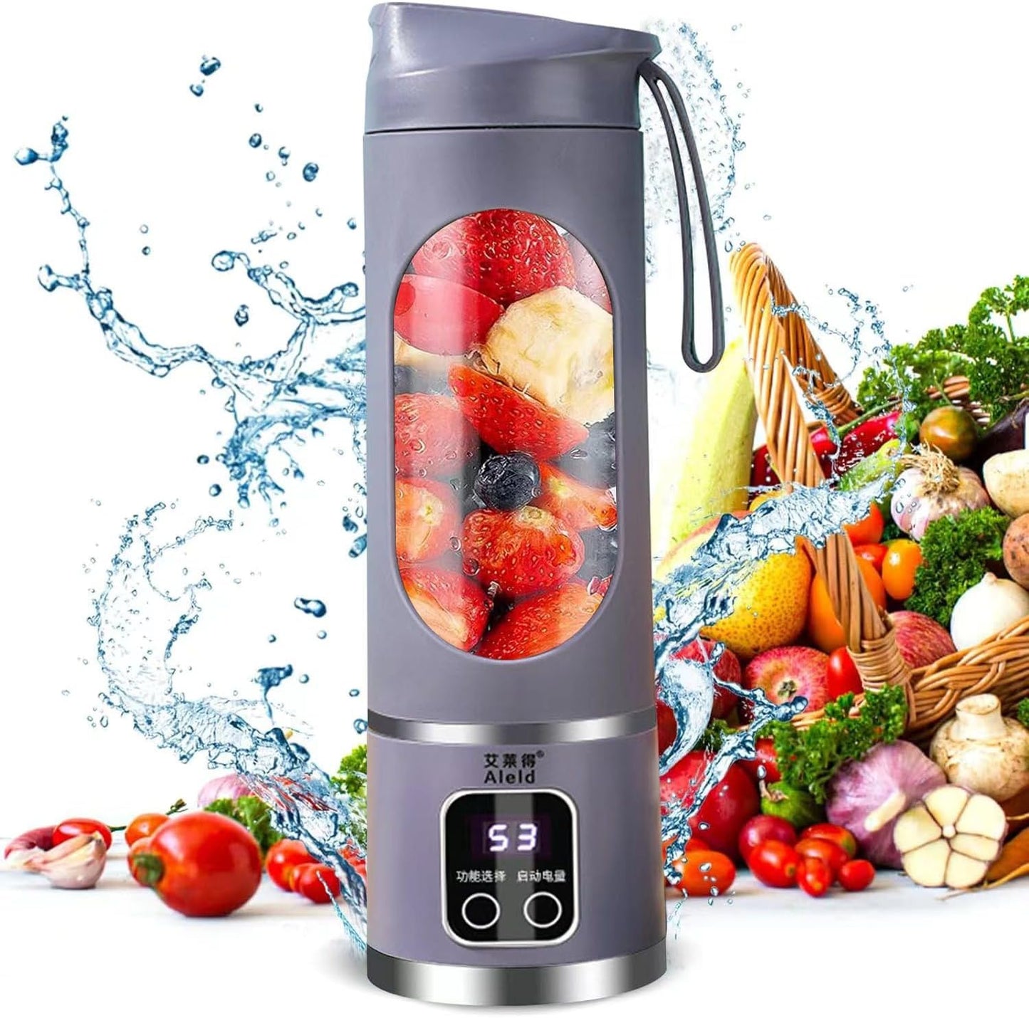 NutriMix Pro™ 🥤 Licuadora Portátil Digital Inalámbrica
