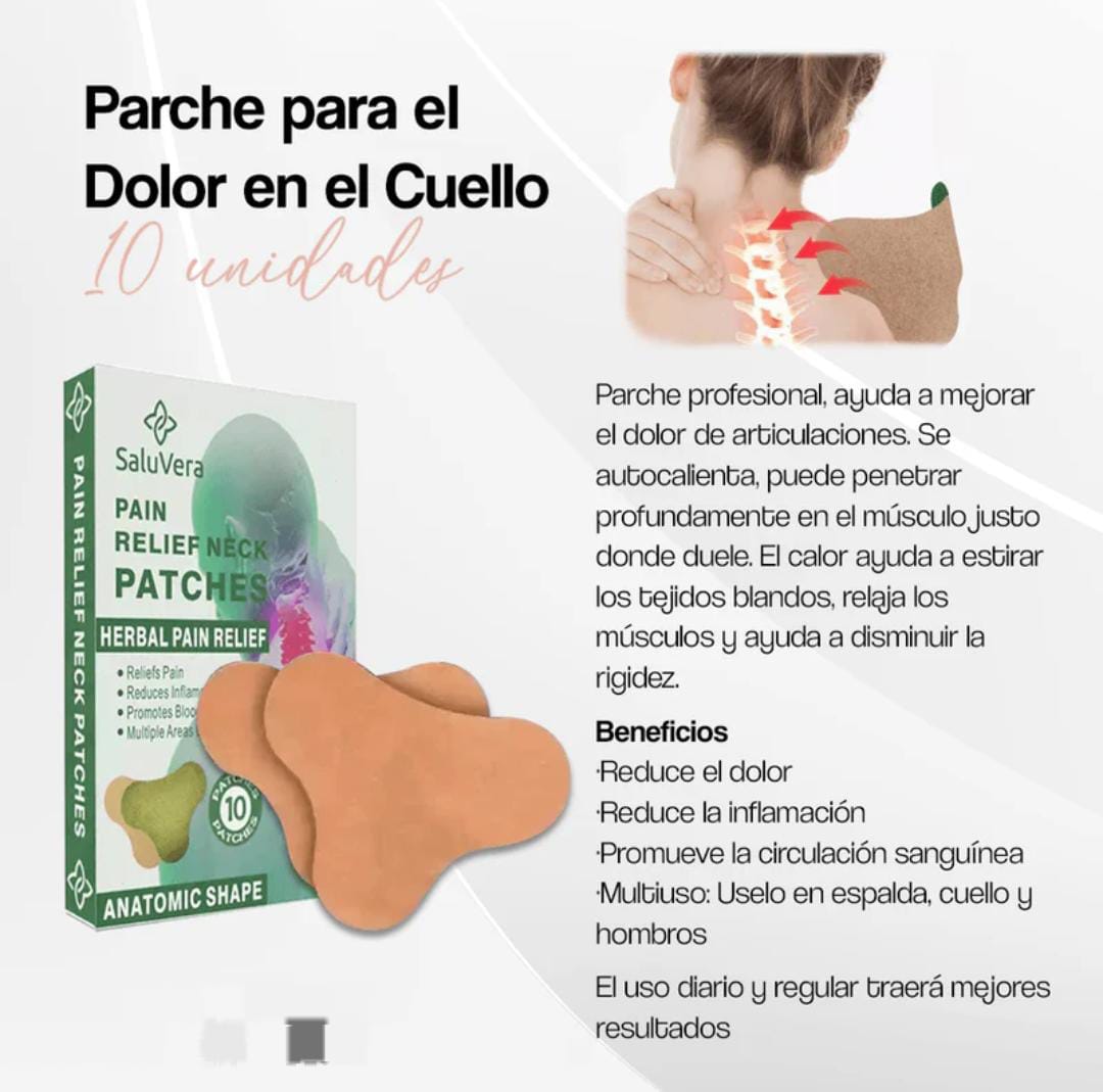 AlivioMax™ PARCHES PARA DOLOR CUELLO X 10
